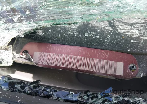 2008 Nissan Armada Le z USA, uszkodzony, nr VIN 5N1BA08C18N621889